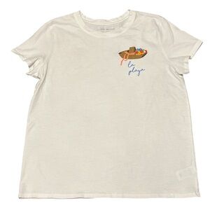 Lucky Brand Women's La Playa Sombrero Graphic Tee Size L